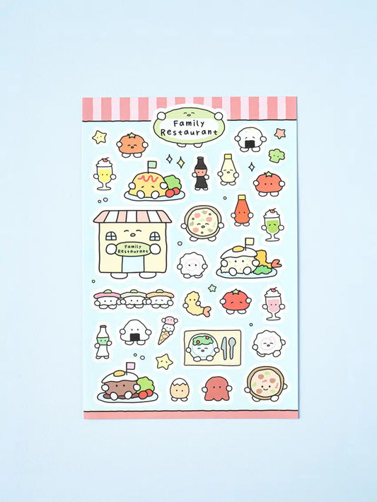 Cute food stickers 4ks