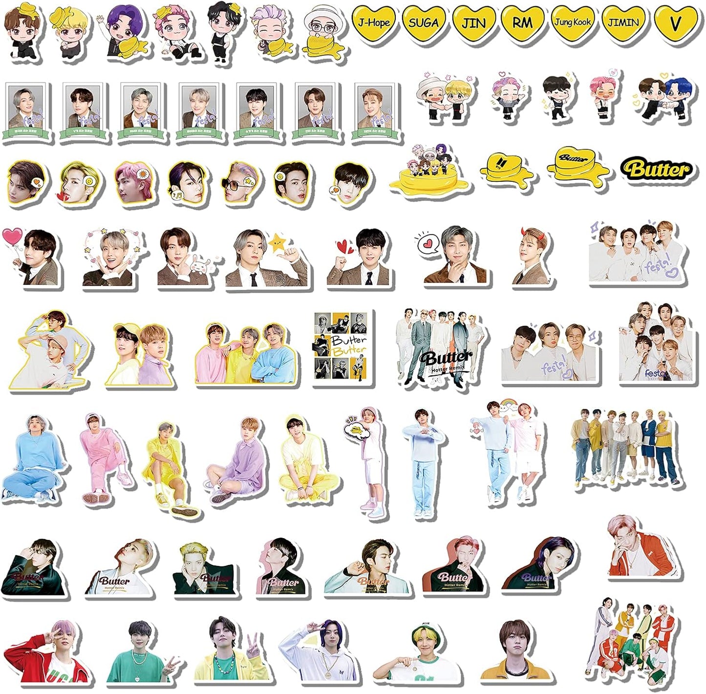 BTS BUTTER 73PCS STICKERS