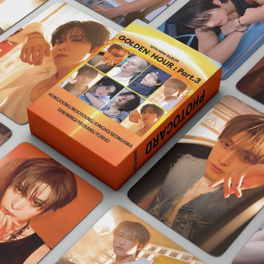 ATEEZ GOLDEN HOUR PART. 3 LOMO CARDS 55KS