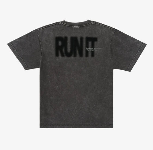 STRAY KIDS - RUN IT JAPANESE MD | PHOTO T-SHIRT BLACK KEYRING PREORDER