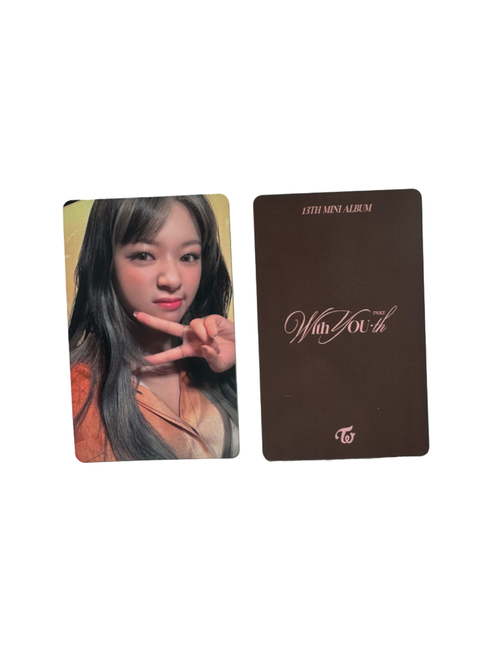 TWICE WITH YOUTH JYP OFFICIAL POB PHOTOCARD