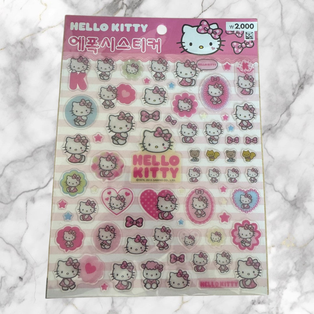 SANRIO HELLO KITTY 3D SAMOLEPKY