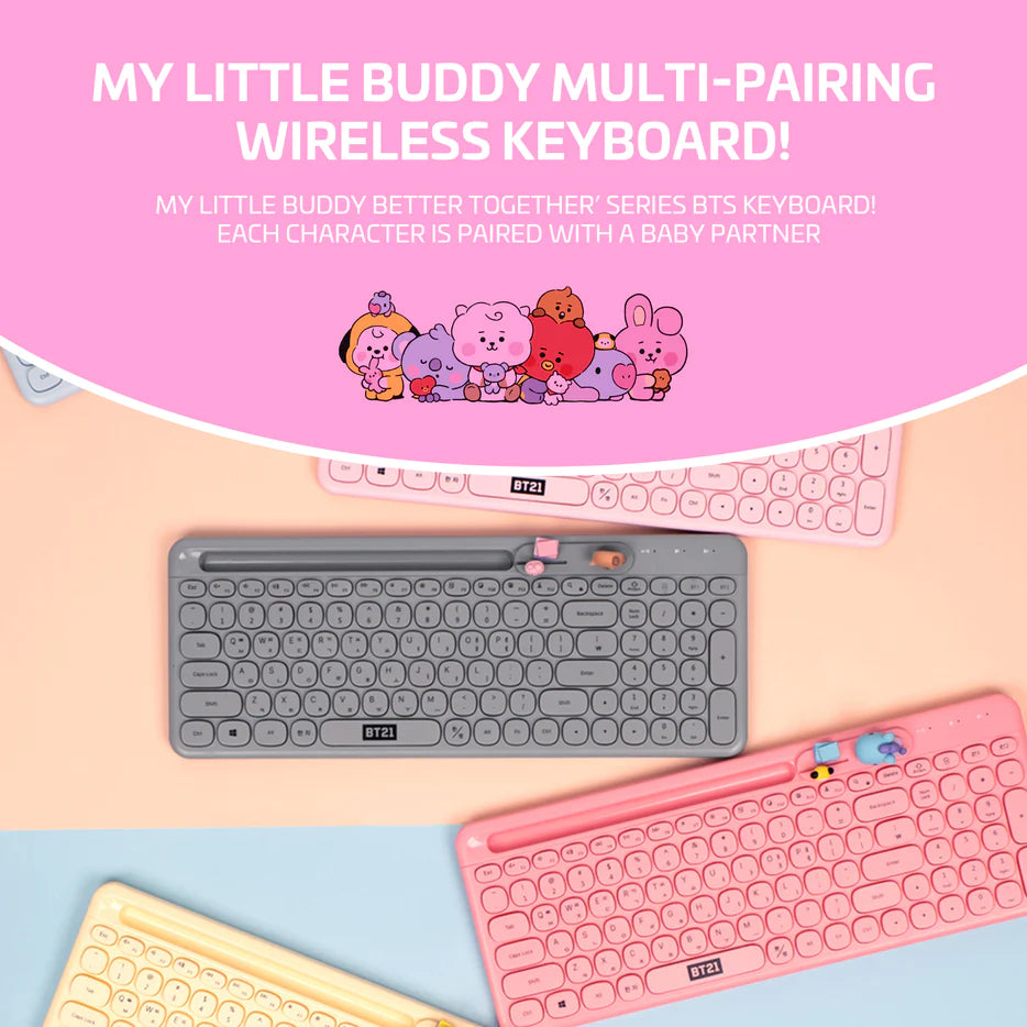 BT21 MY LITTLE BUDDY BETTER TOGETHER BLUETOOTH KEYBOARD
