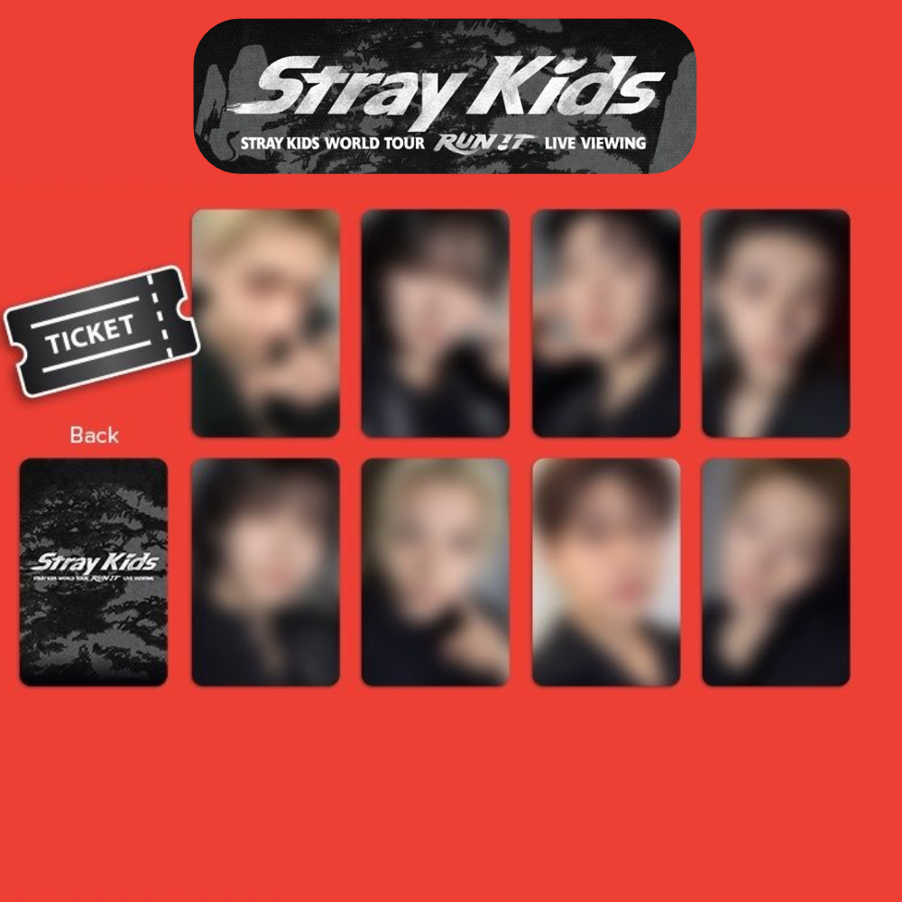 Stray Kids World Tour <RUN IT> LIVE VIEWING Photocard gift set (Asia version) PREORDER