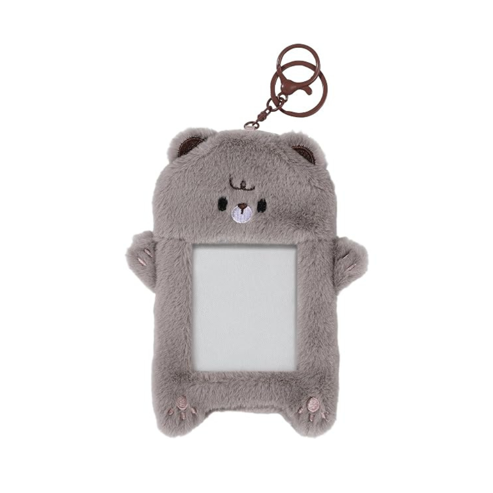 FLUFFY ANIMAL PHOTOCARD HOLDER