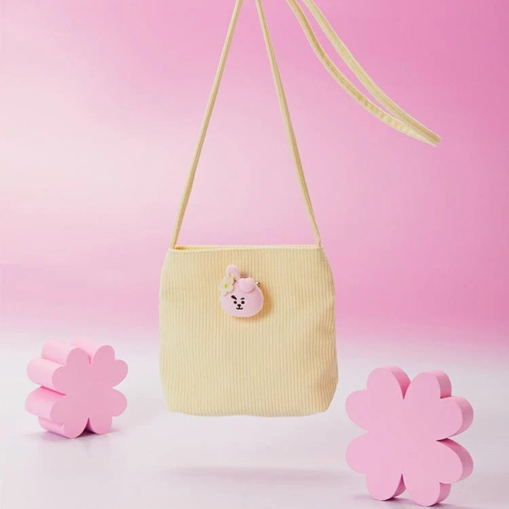 BT21 COOKY MINI CORDUROY CROSSBODY BAG SPRING DAYS