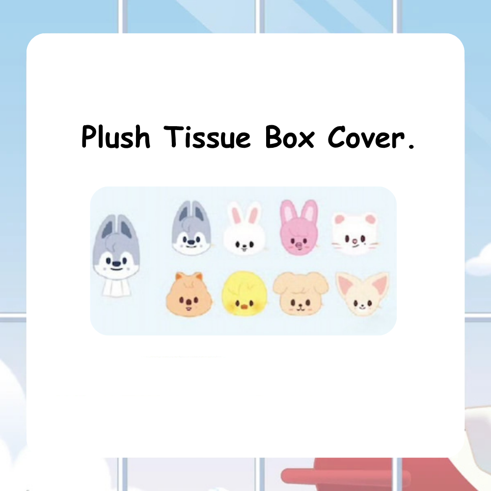 SKZOO EAATW POP-UP STORE IN CHINA PICK UP POP UP Plush Tissue Box Cover. PREORDER