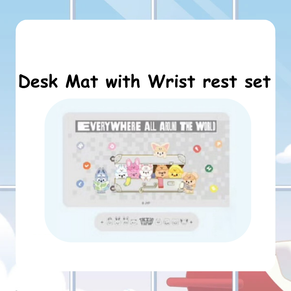 SKZOO EAATW POP-UP STORE IN CHINA PICK UP POP UP Desk Mat with Wrist rest set PREORDER