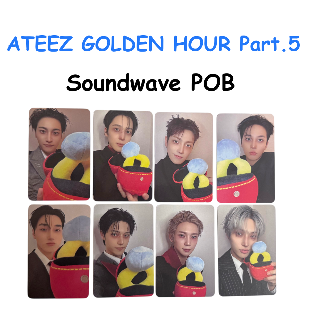 ATEEZ GOLDEN HOUR : Part.5 SOUNDWAVE POB PHOTOCARDS