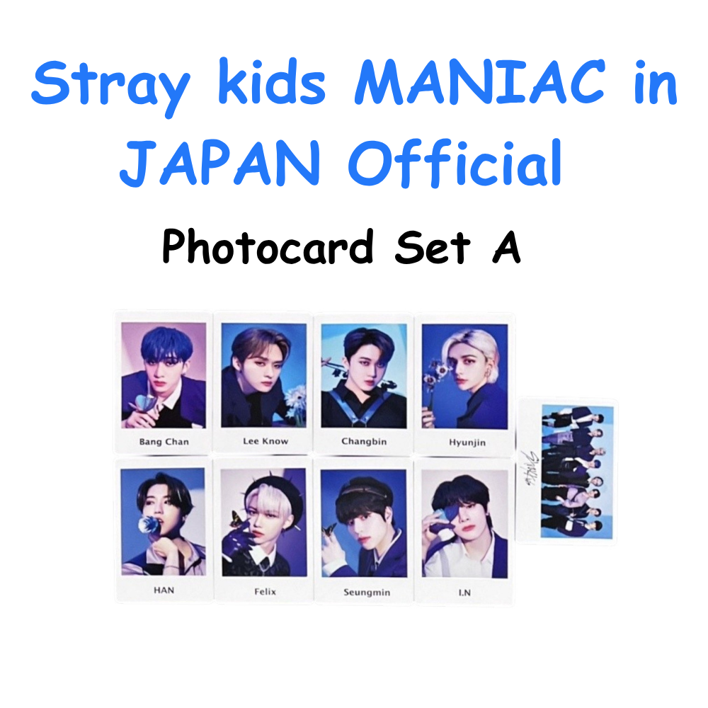 Stray kids MANIAC in JAPAN Official Photocards Set A