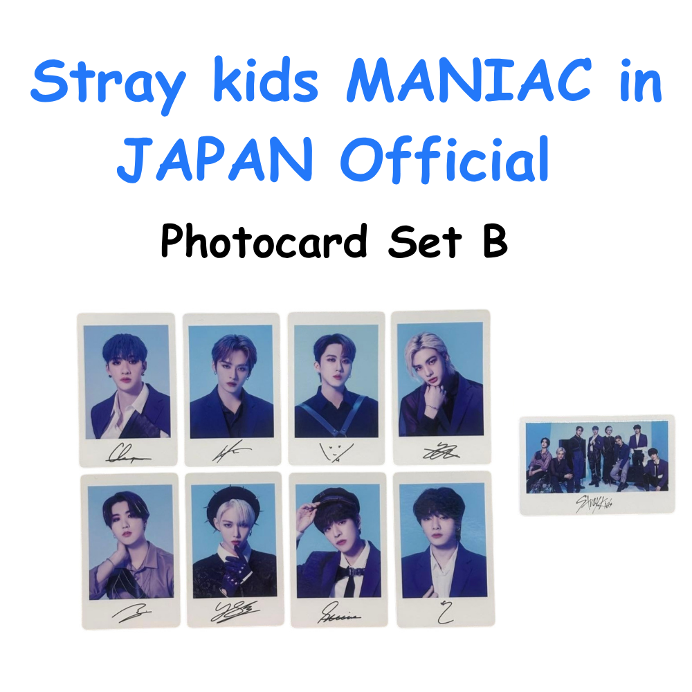 Stray kids MANIAC in JAPAN Official Photocards Set B