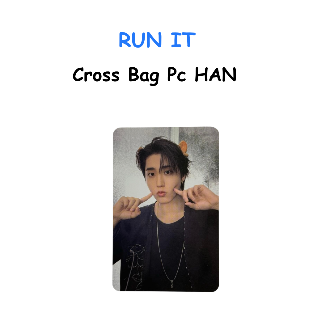 Stray Kids World Tour RUN IT CROSS BAG Photocard HAN