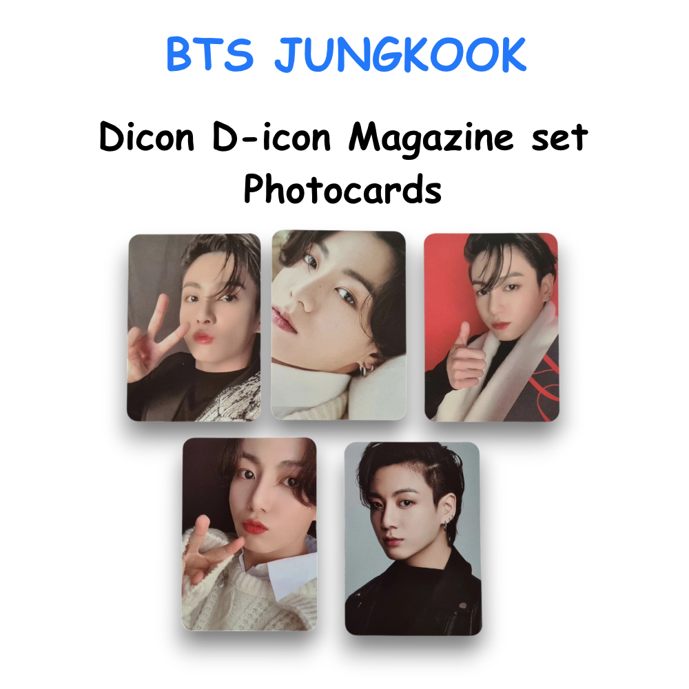 BTS Jungkook Dicon D-icon Magazine Photocard Set PREORDER