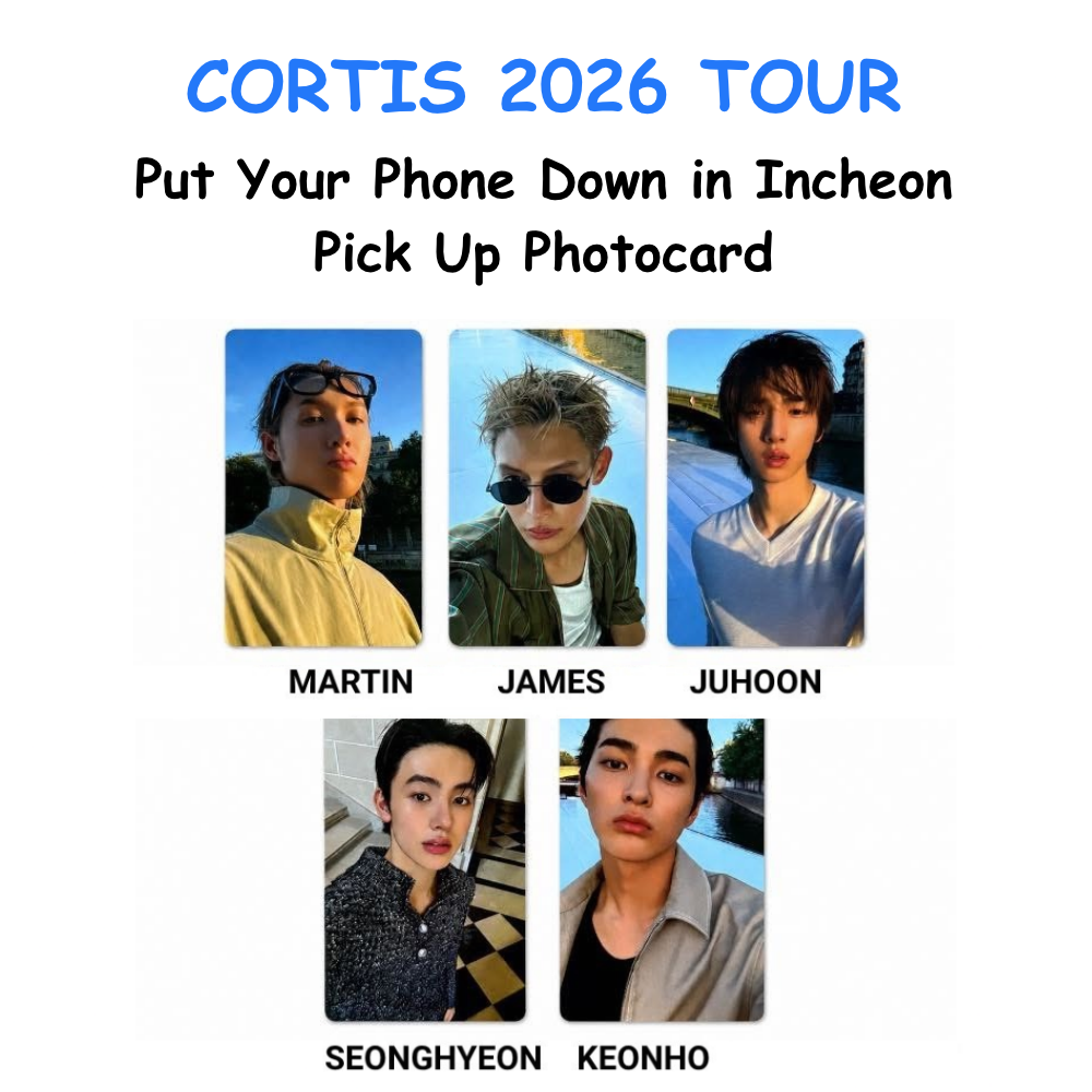 CORTIS 2026 TOUR Put Your Phone Down in Incheon Pick Up Photocard PREORDER