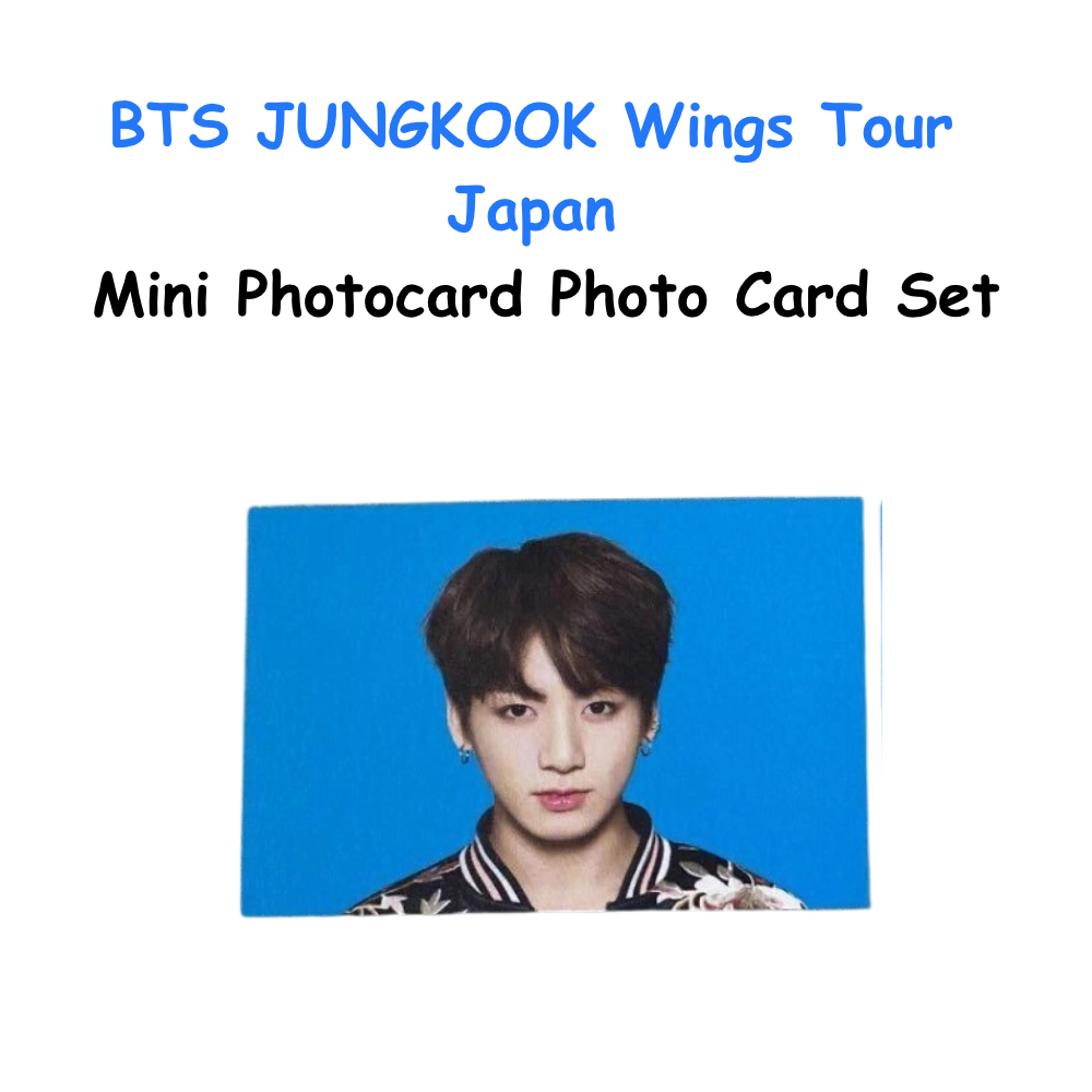 BTS JUNGKOOK Wings Tour Japan Mini Photocard Photo Card Set