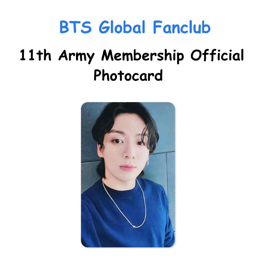 BTS Global Fanclub 11th Army Membership Gift Official Photocard Jungkook