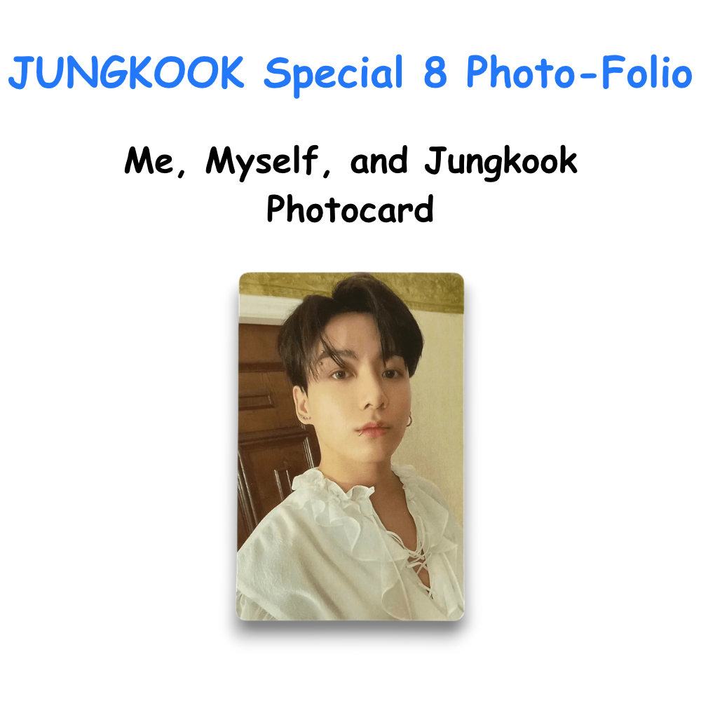 JUNGKOOK Special 8 Photo-Folio Me, Myself, and Jungkook JK Photocard