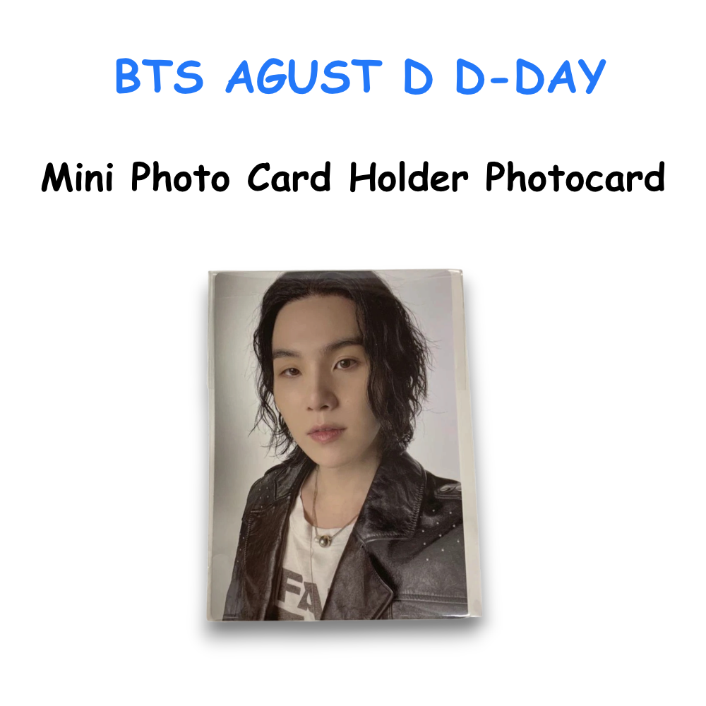 BTS AGUST D D-DAY Mini Photo Card Holder Photocard