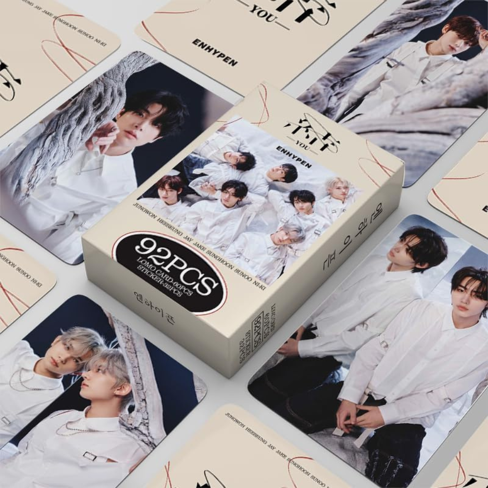 holographic lomo cards enhypen ENHYPEN YOU HOLOGRAPHIC LOMO CARDS 92PCS – Kpopkrámek