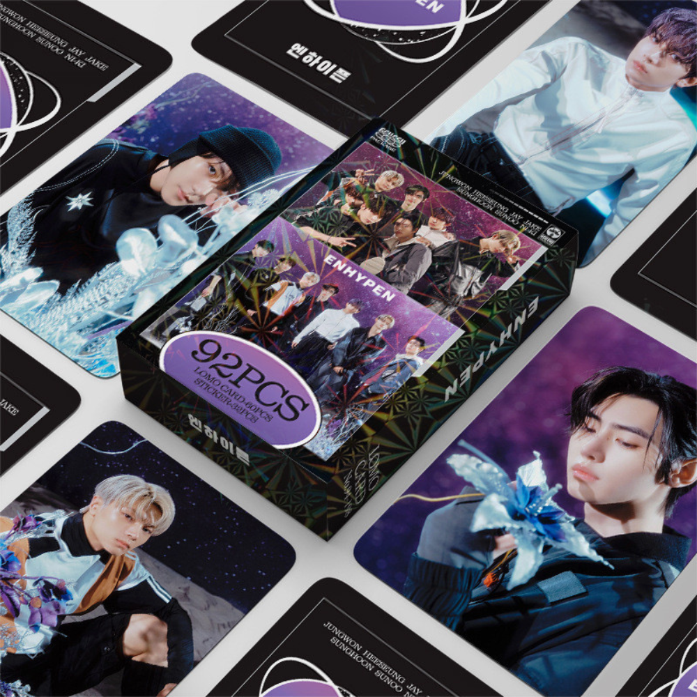 holographic lomo cards enhypen ENHYPEN YOU HOLOGRAPHIC LOMO CARDS 92PCS – Kpopkrámek