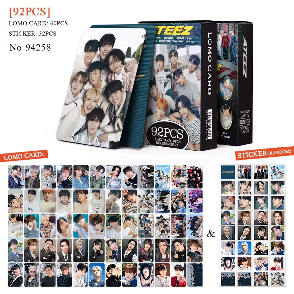 ATEEZ HOLOGRAFICKÉ LOMO CARDS 92KS