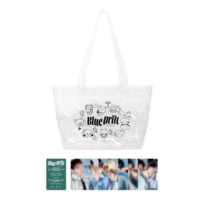 ATEEZ 8th Anniversary Clear Shopper Bag Blue Drift PREORDER