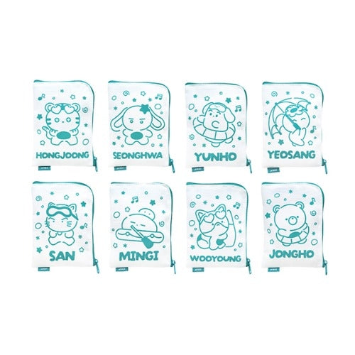MNI POUCH ATEEZ 8TH ANNIVERSARY EXHIBITION Blue Drift MD PREORDER