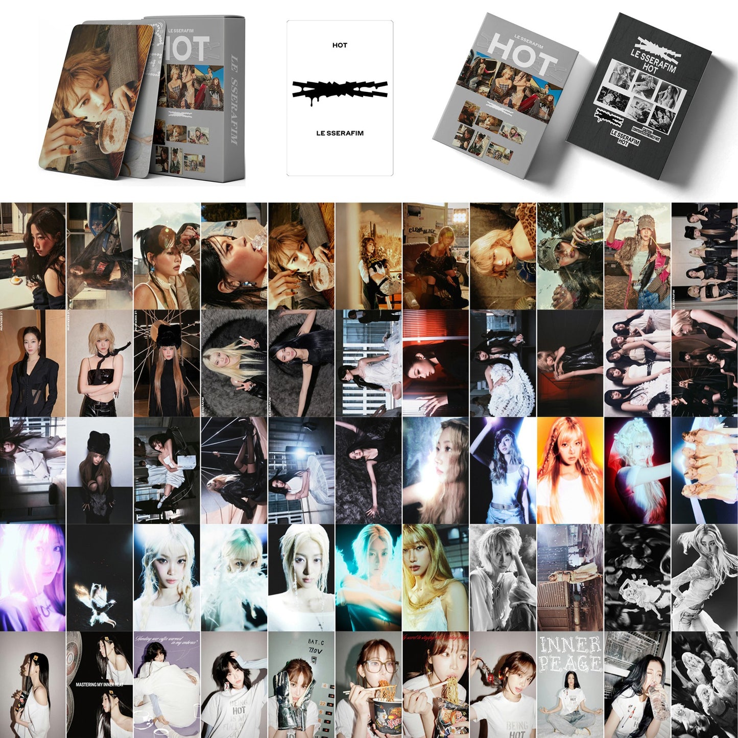 LE SSERAFIM HOT LOMO CARDS 55KS