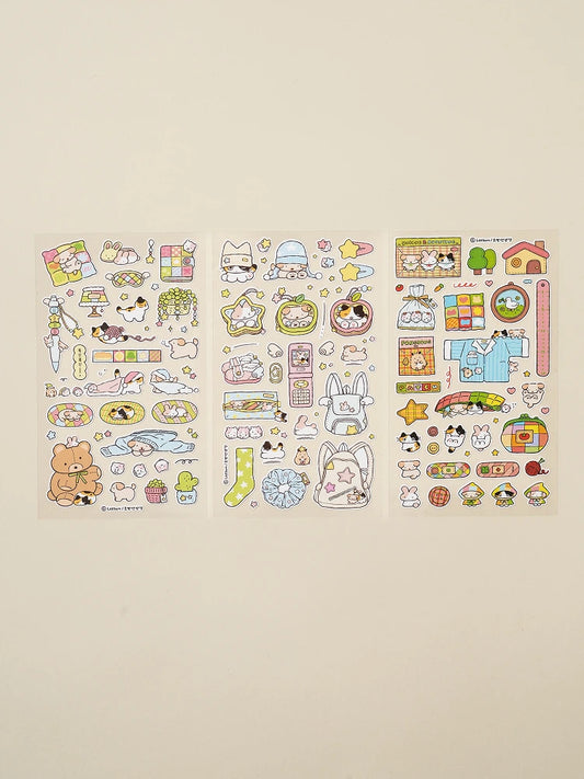 Cute animal korean stickers