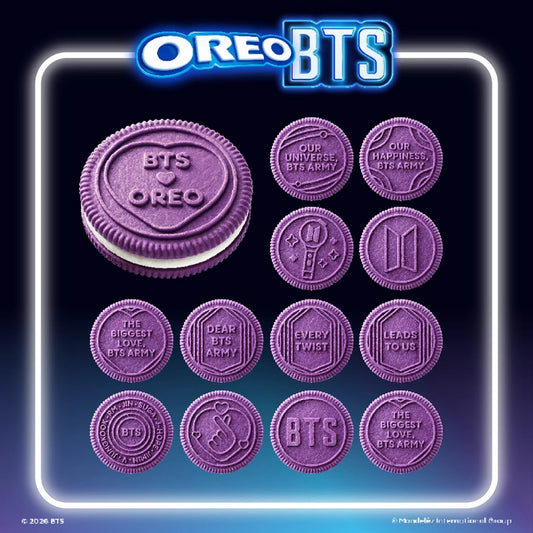 BTS X OREO Brown Sugar Pancake Sandwich Cookies gift set PLATE PREORDER