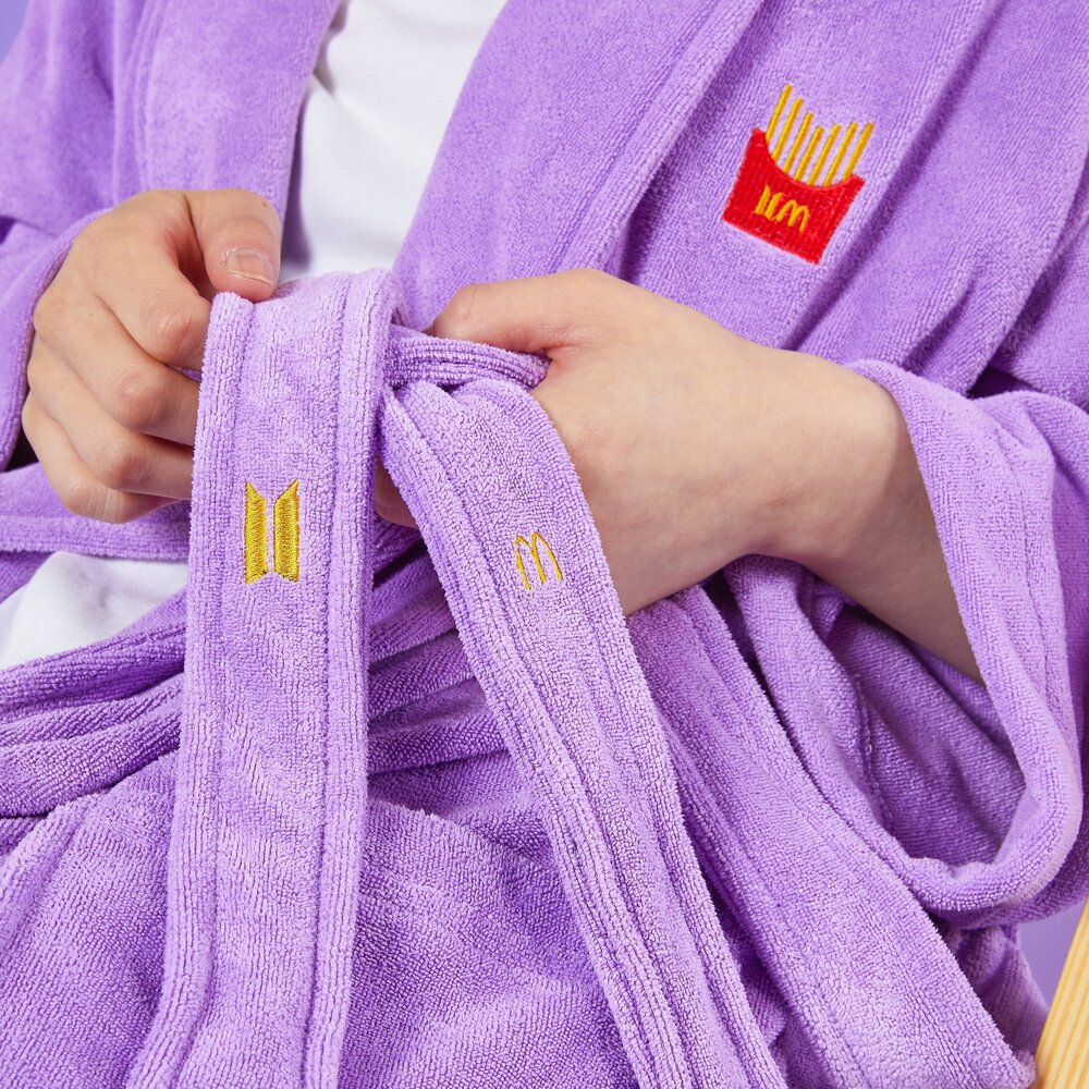BTS X MCDONALDS'S COLLABORATION MERCH LOGO ROBE