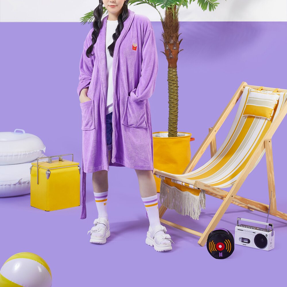 BTS X MCDONALDS'S COLLABORATION MERCH LOGO ROBE