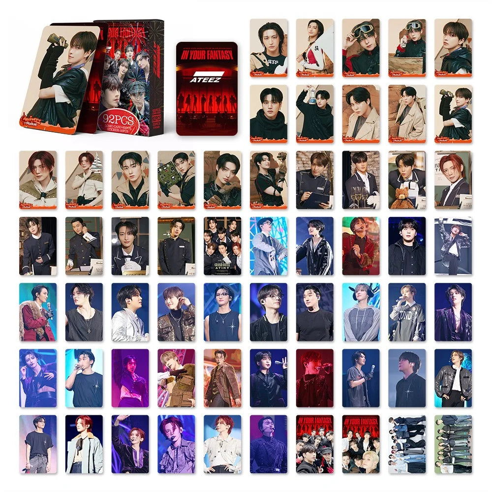 ATEEZ IN YOUR FANTASY WORLD TOUR HOLOGRAFICKÉ LOMO CARDS 92KS