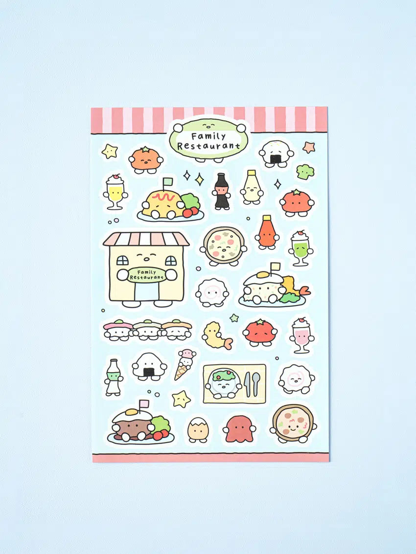 Cute food stickers 4ks