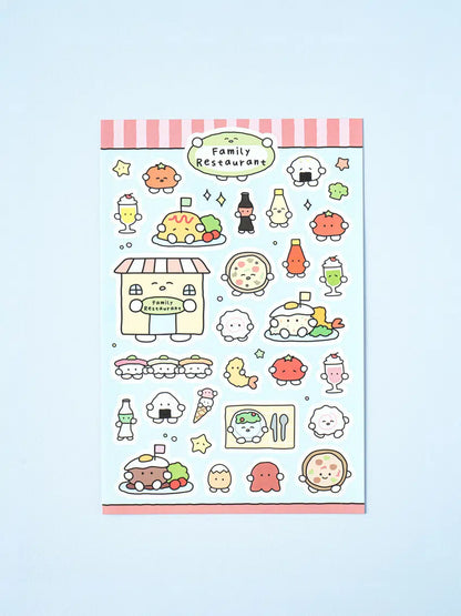 Cute food stickers 4ks