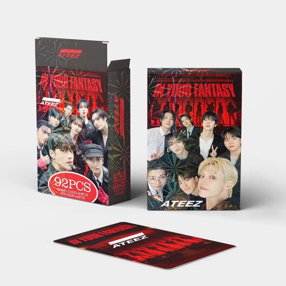 ATEEZ IN YOUR FANTASY WORLD TOUR HOLOGRAFICKÉ LOMO CARDS 92KS