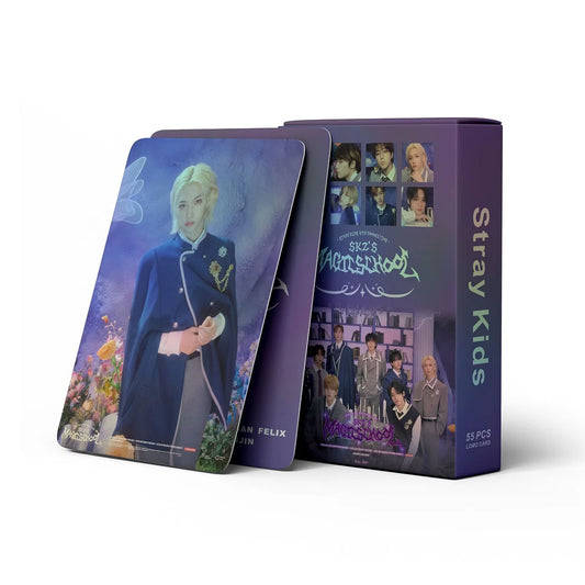 STRAY KIDS MAGIC SCHOOL HOLOGRAFICKÉ LOMO CARDS 50 KS