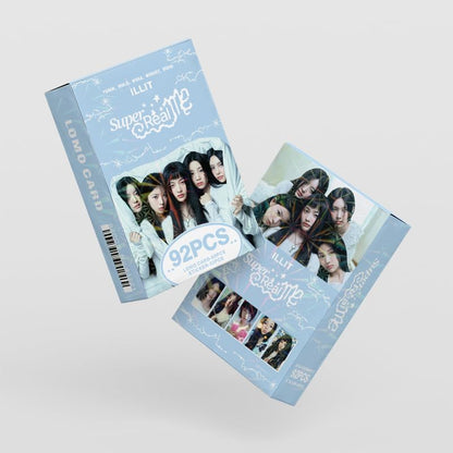 ILLIT SUPER REAL ME HOLOGRAPHIC LOMO CARDS 92PCS