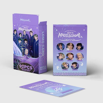STRAY KIDS MAGIC SCHOOL HOLOGRAPHIC LOMO CARDS 92PCS