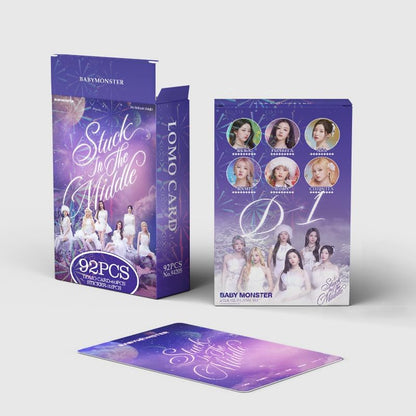 BABYMONSTER STUCK IN THE MIDDLE HOLOGRAPHIC LOMO CARDS 92PCS