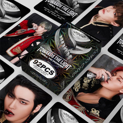 ATEEZ TOWARDS THE LIGHT: WILL TO POWER HOLOGRAPHIC LOMO CARDS 92PCS