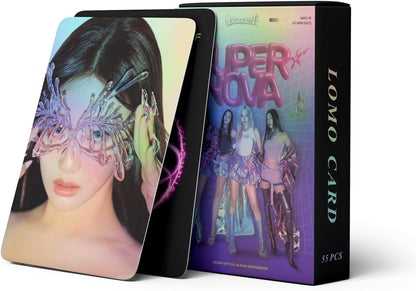 AESPA SUPER NOVA HOLOGRAFICKÉ LOMO CARDS 55KS