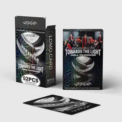 ATEEZ TOWARDS THE LIGHT: WILL TO POWER HOLOGRAPHIC LOMO CARDS 92PCS