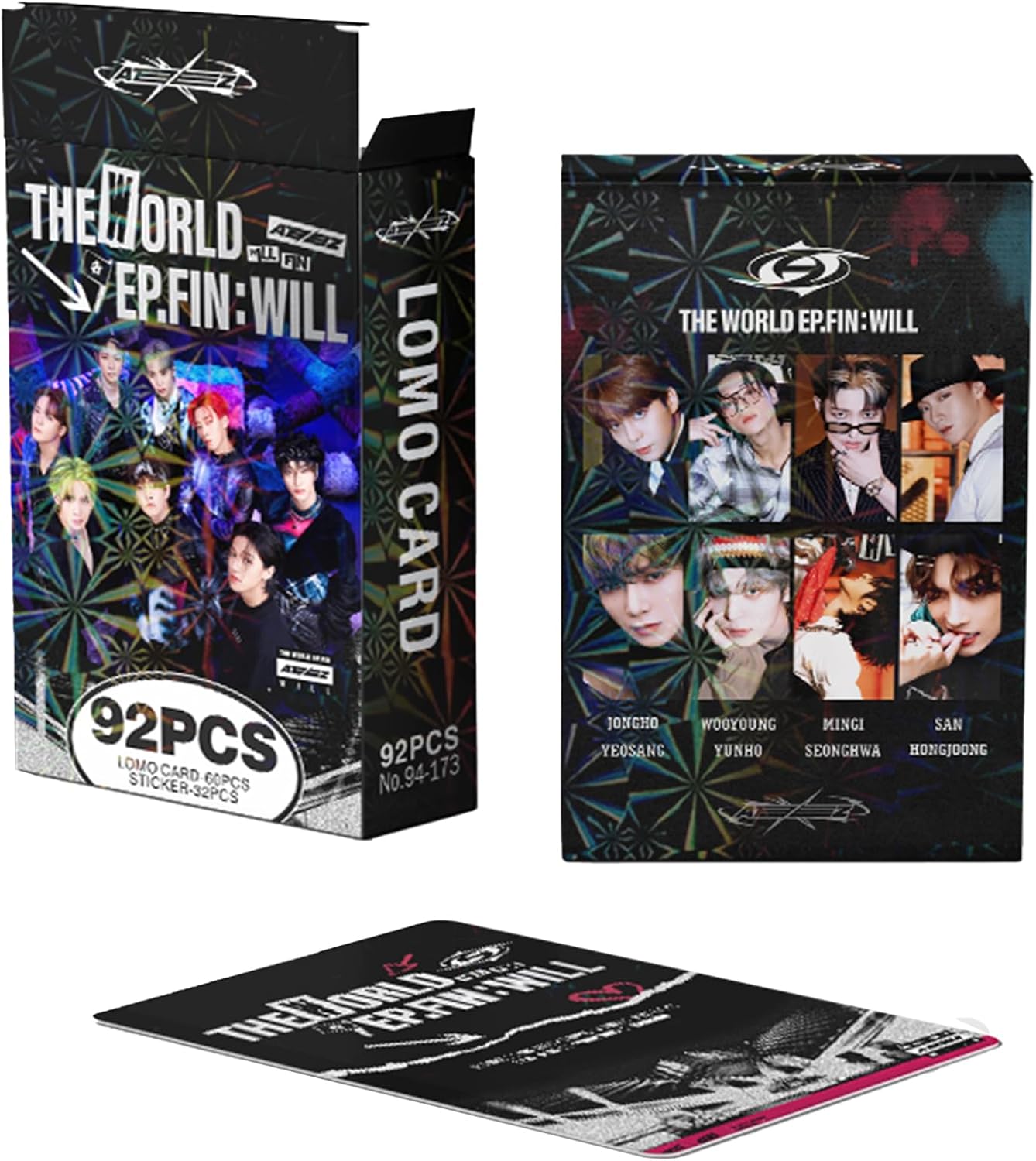 ATEEZ THE WORLD EP.FIN: WILL HOLOGRAFICKÉ LOMO CARDS 92KS