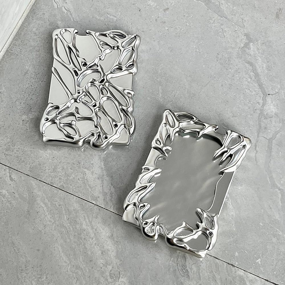 Silver Plating Irregular Frame Photo Card Holder