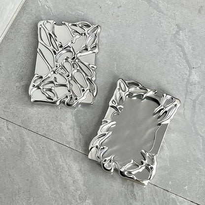 Silver Plating Irregular Frame Photo Card Holder