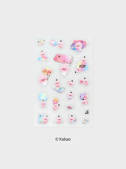 Transparent Little Kakao Friends stickers 3ks