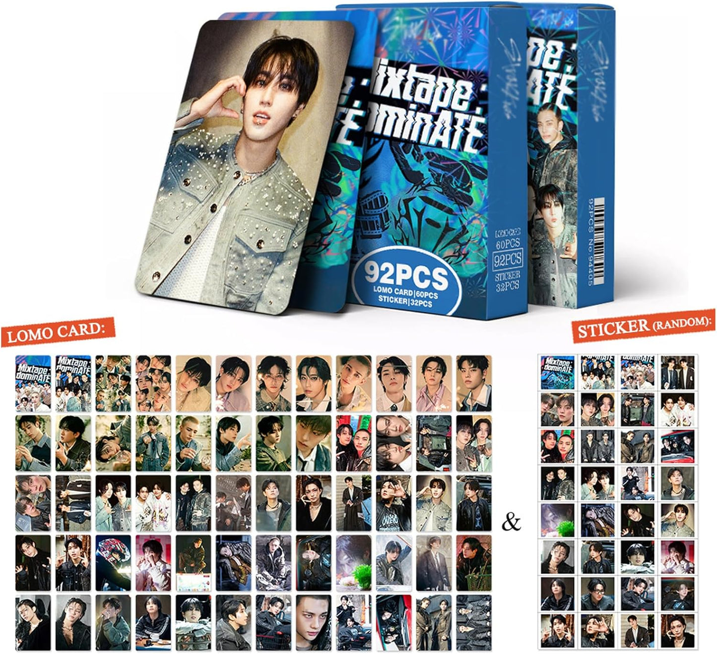 STRAY KIDS MIXTAPE DOMINATE HOLOGRAFICKÉ LOMO CARDS 92KS