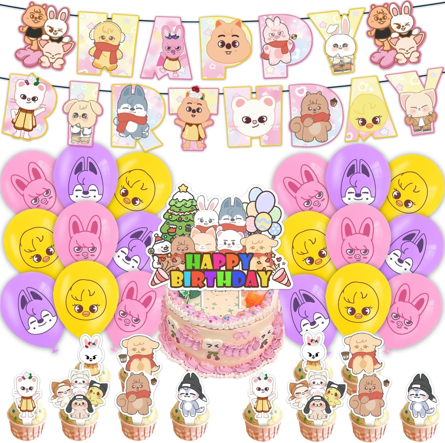 STRAY KIDS SKZOO BIRTHDAY PARTY DECORATION SET