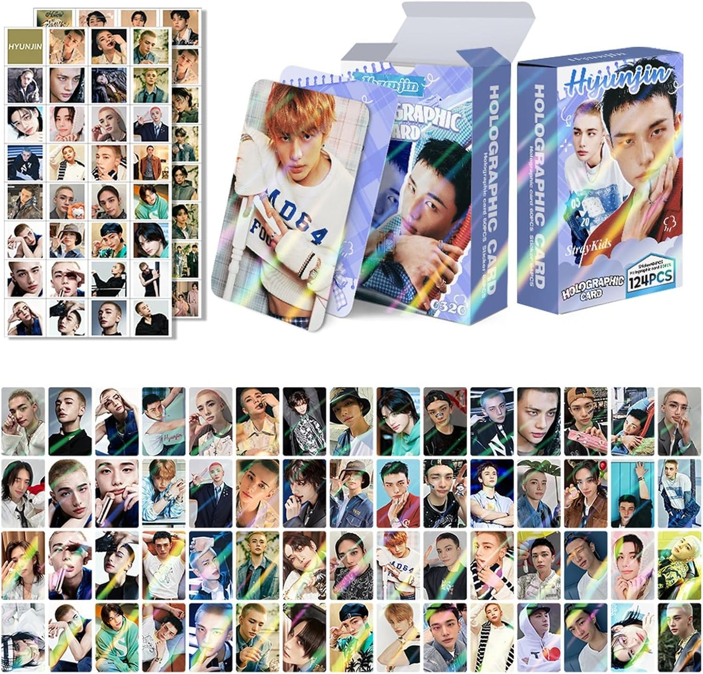 STRAY KIDS HYUNJIN HOLOGRAFICKÉ LOMO CARDS 124KS